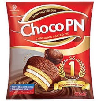 Bánh socola kem Choco PN gói 216g (12 cái)