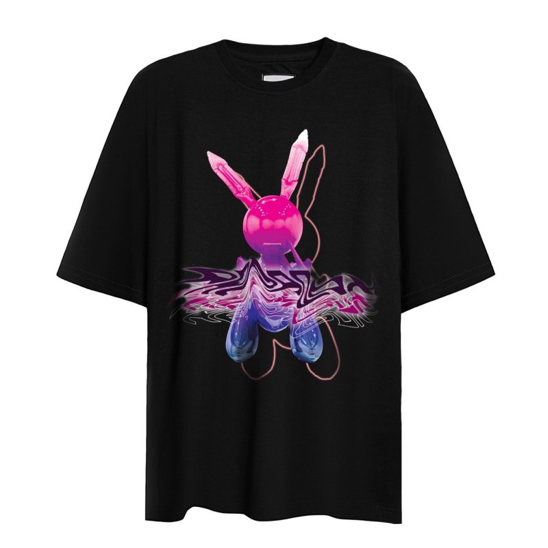 [YP]PARADOX's Black T-shirt COTTONTAIL TEE (Black)