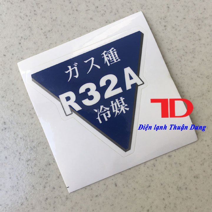 Combo 10 Tem trang trí gas R32 nội địa Nhật 5x5cm