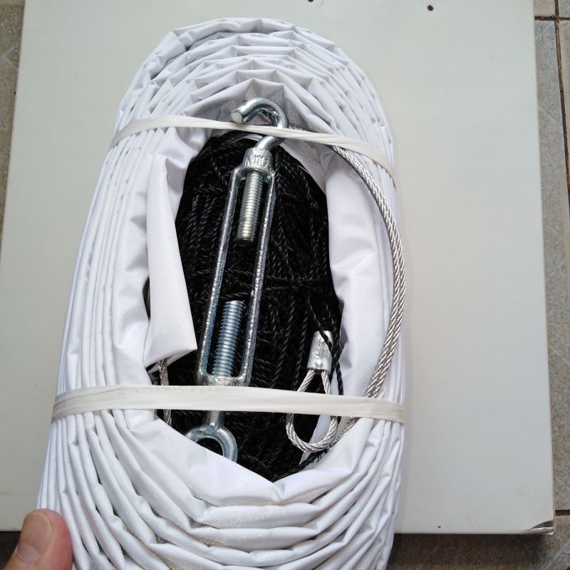 Lưới Bóng Chuyền sợi cước BBV (Cáp + Móc thép không gỉ)