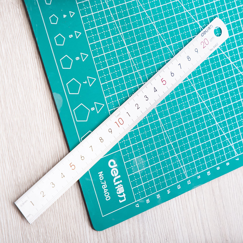 Thước kẻ sắt - Steel Ruler Deli 20 / 30 cm