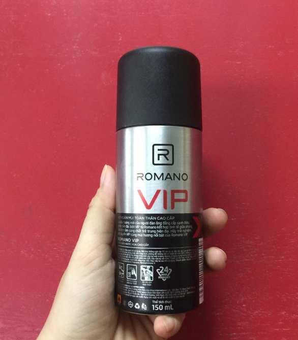 [Hcm]Romano Vip Deodorant Spray 150ml (Red)