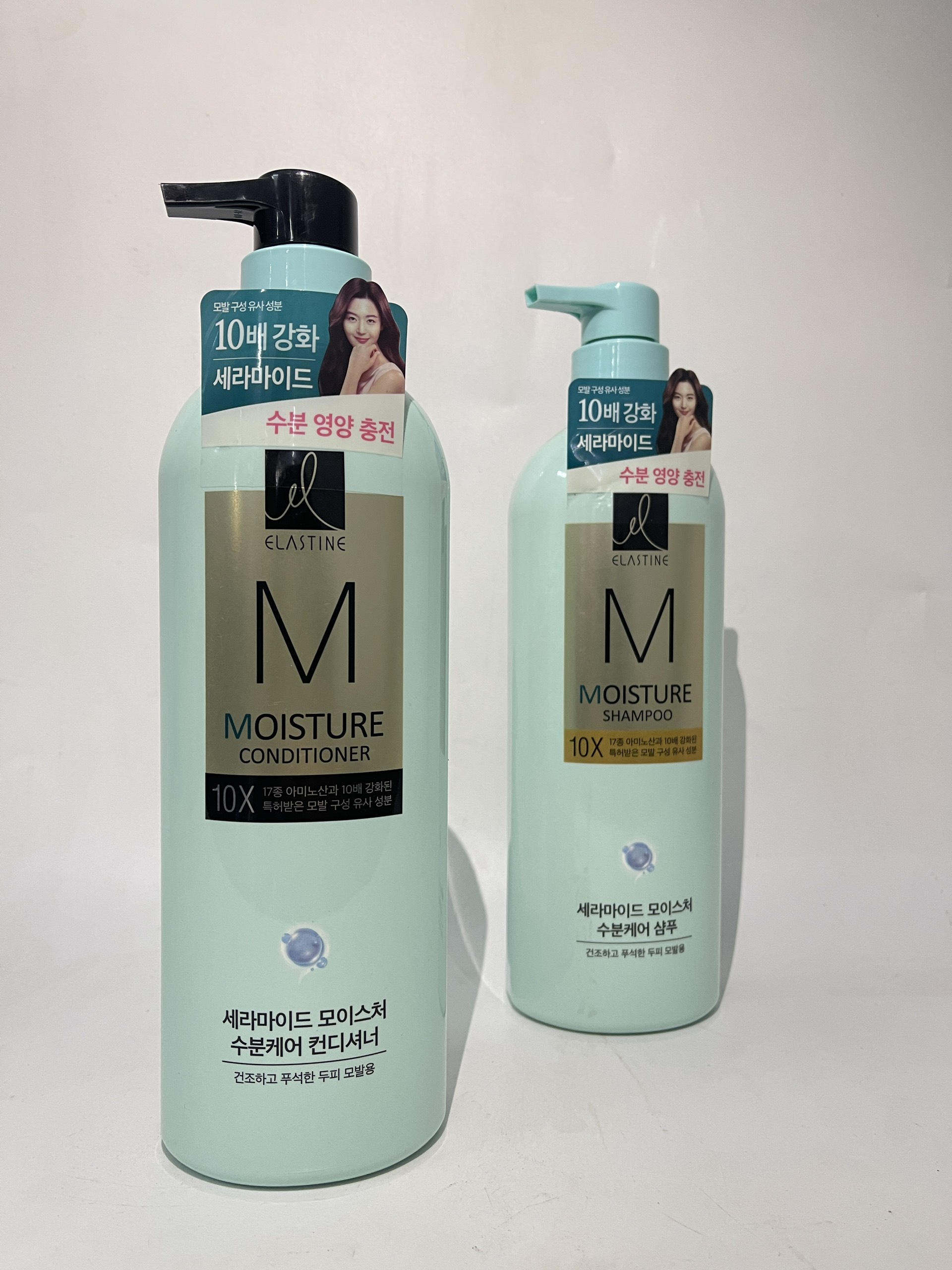 DẦU GỘI, DẦU XẢ ELASTIN (XANH- TÍM- HỒNG) 680ML- WANGJI