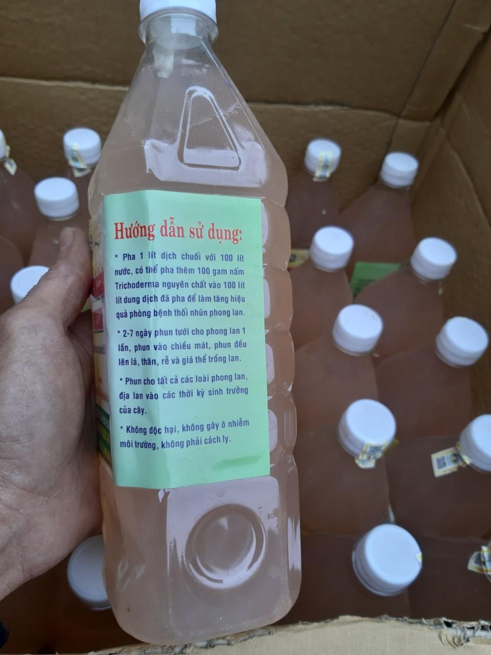 phân bón dịch chuối cho hoa lan chai 1 lít
