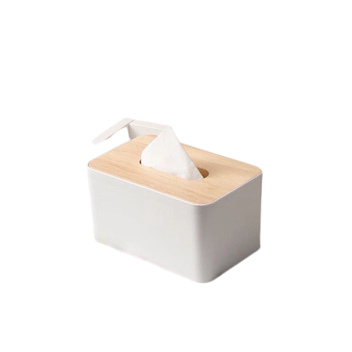 Hộp Đựng Giấy Nắp Tre Cao Cấp