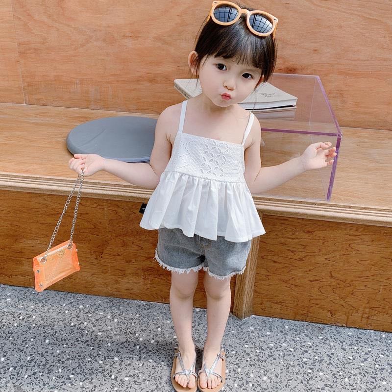 Áo dây hở lưng cho bé gái từ 7-17 kí