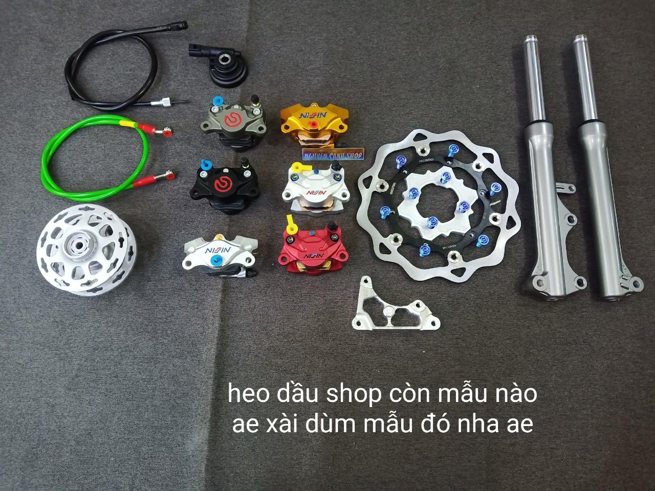bộ đĩa trước xe sirius cumbo VIP