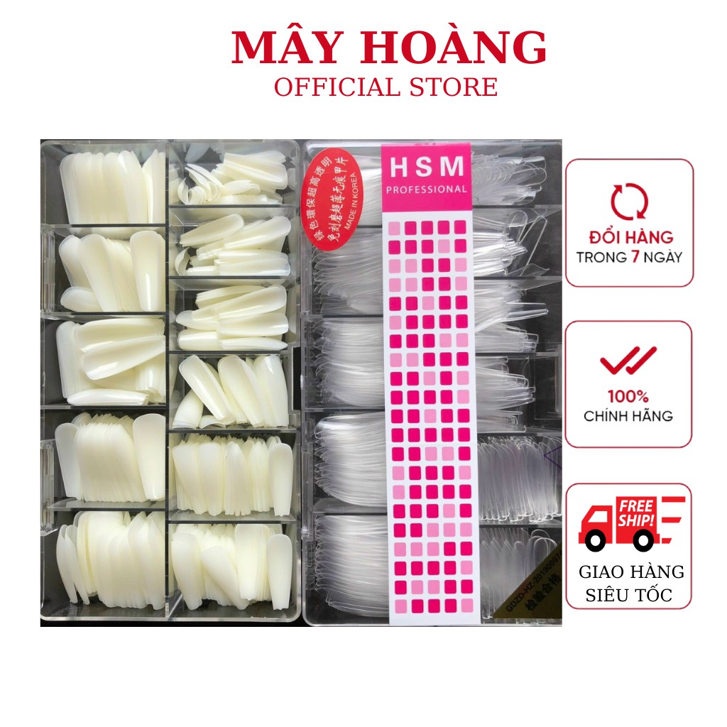 Móng úp HSM phom thang hộp 600 móng