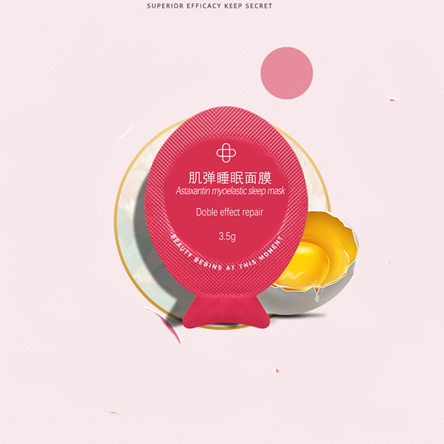Vỉ Mặt Nạ Ngủ Lòng Đỏ Trứng Gà Astaxanthin Myoelastic Sleep Mask