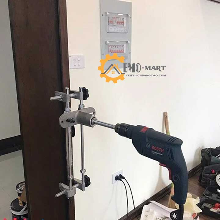 [FreeshipMAX] Bộ dụng cụ phay lỗ khóa cửa V1