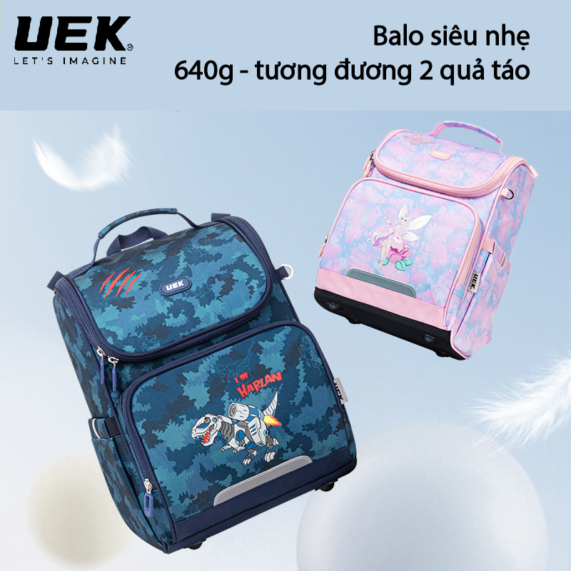 Balo Chống Gù UEK Siêu Nhẹ Chống Thấm Chống Bụi Bẩn Balo Học Sinh Cặp Sách Chống Gù Balo Đi Học Cặp Chống Gù