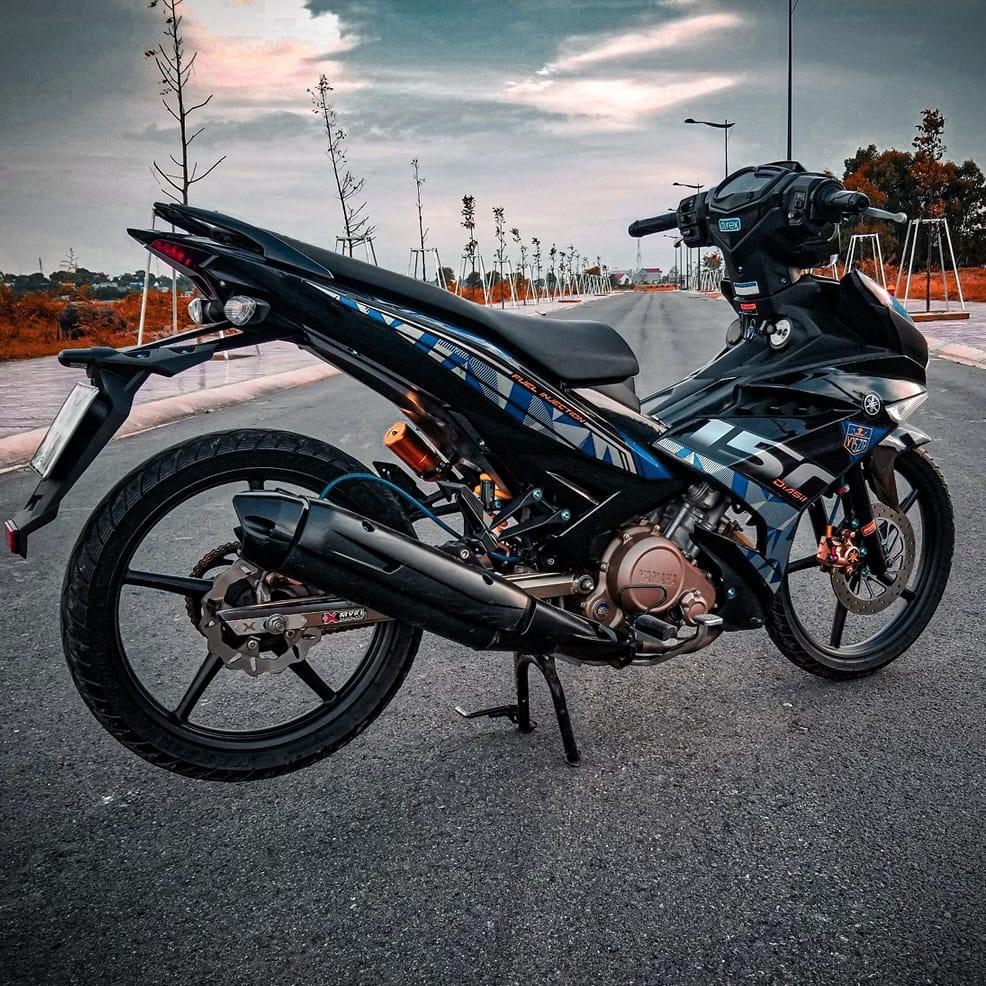 Tem rời exciter 150 dan xe đen