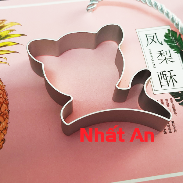 [HCM]KHUÔN NHẤN BÁNH DỨA HÌNH CON GẤU 2 CÁI