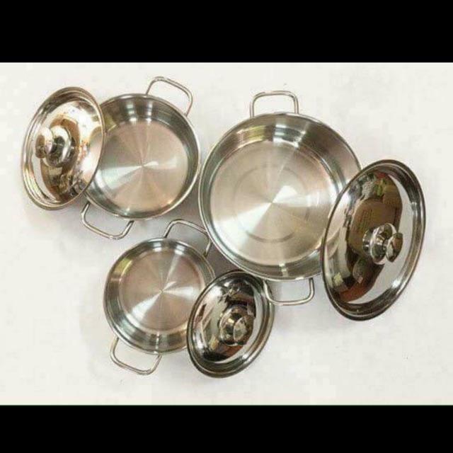 Bộ 3 Nồi Inox Sharp dùng được trên bếp từ