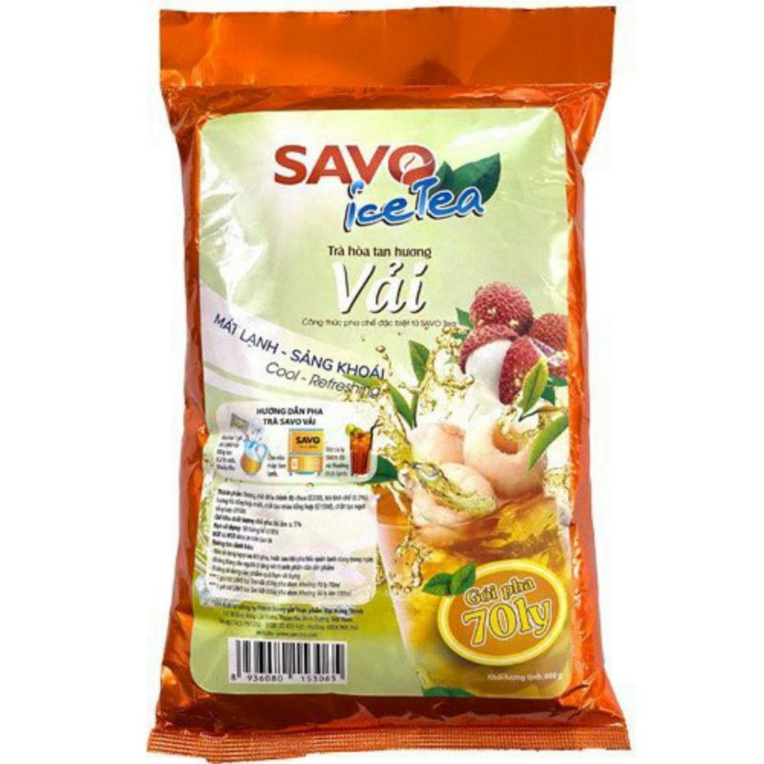 Trà vải hòa tan SAVO (Túi 800g)