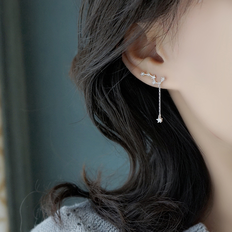 Khuyên Tai Bạc Nữ Dáng Kẹp, Khuyên Bạc S925 Tinh Khiết - B2488 - Bảo Ngọc Jewelry