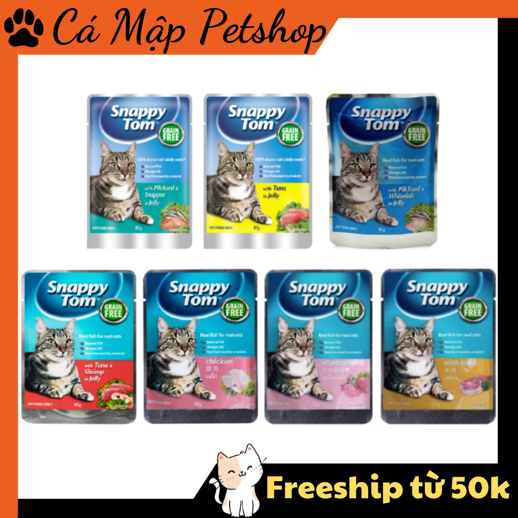 Pate cho mèo SnappyTom, Pate Snappy Tom cho mèo gói 85gr