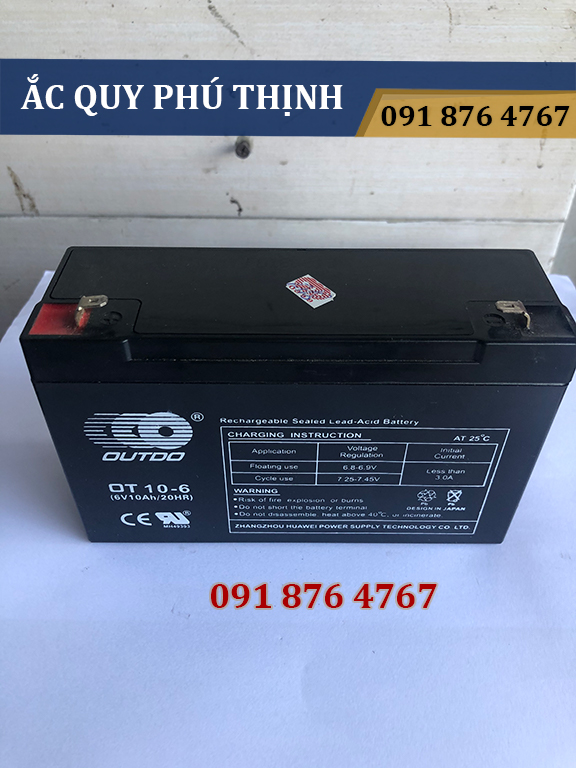 Ắc quy Outdo 6V 10Ah OT10-6