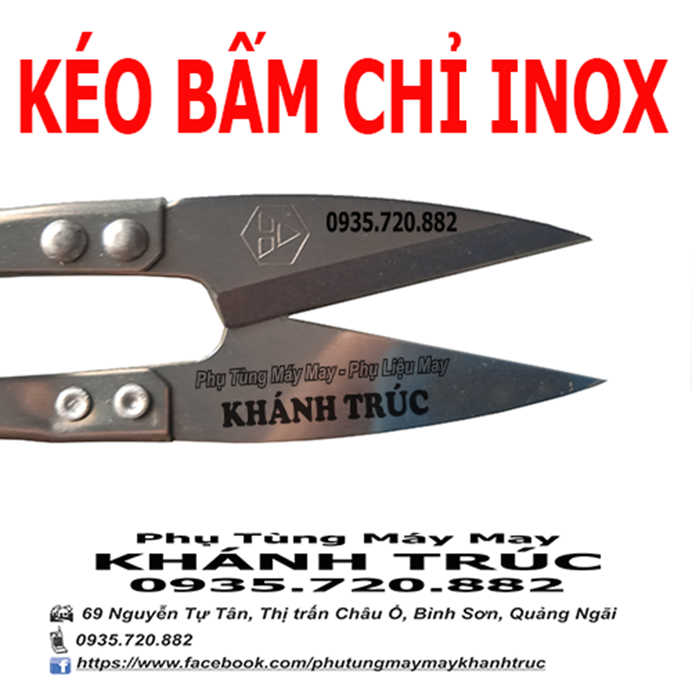 Kéo INOX bấm chỉ dùng cho ngành may