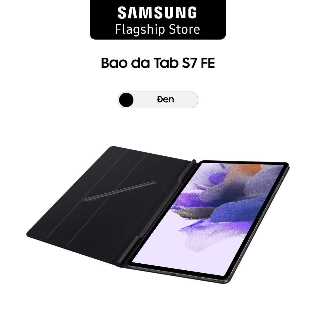 Bao da Samsung Galaxy Tab S7 FE (Màu Đen)