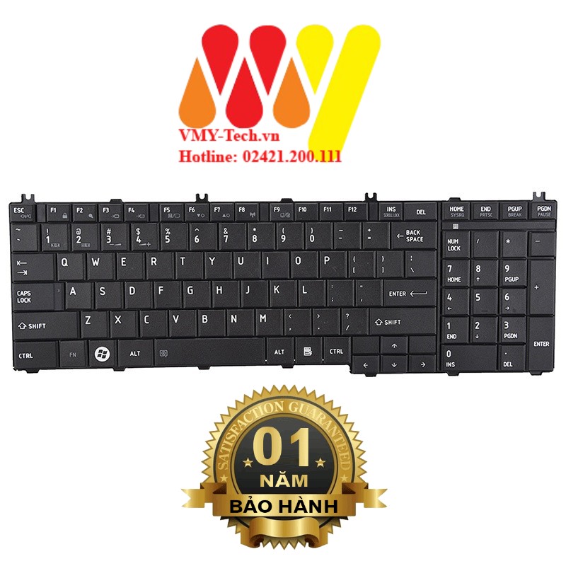 Bàn phím laptop toshiba satellite l650 l655 l660 l660d l665 l665dl670 l670d l675 l750 l755 l770 l775