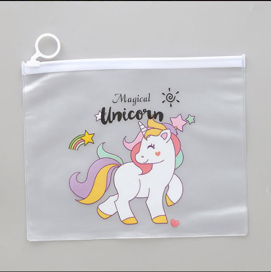 Combo 3 Túi Đựng Bút viết Zip Unicorn