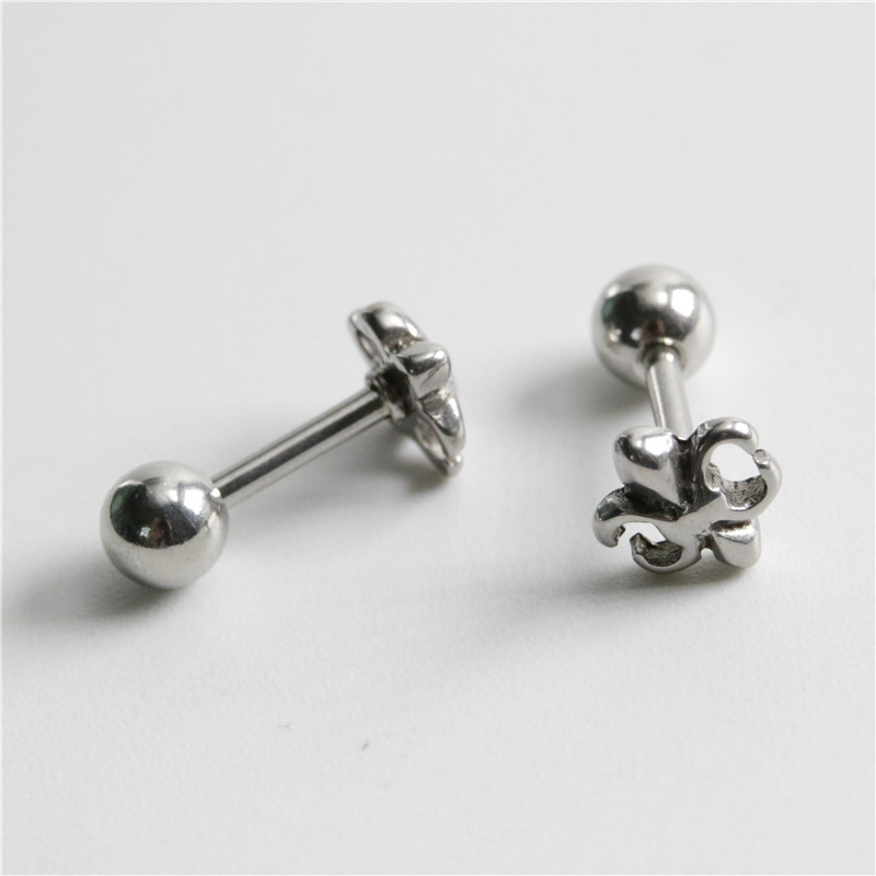 [Ảnh Thật] Bông tai Chrome Heart Anchor bạc có bảo hành.