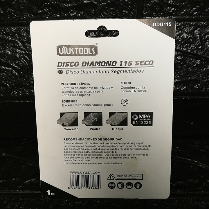 Đá cắt kim cương 115 mm UYUSTOOLS DDU115