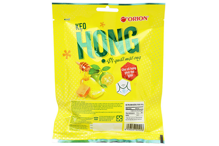 Kẹo Họng Vị Quất Mật ong Orion