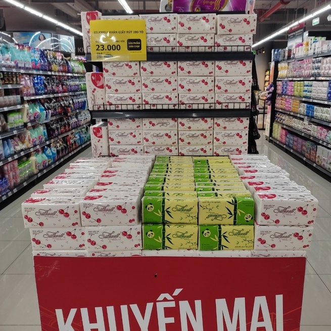 [Hoàn Tiền 10%] Giấy lụa, giấy khô, giấy ăn silkwell 280 tờ hàng đẹp