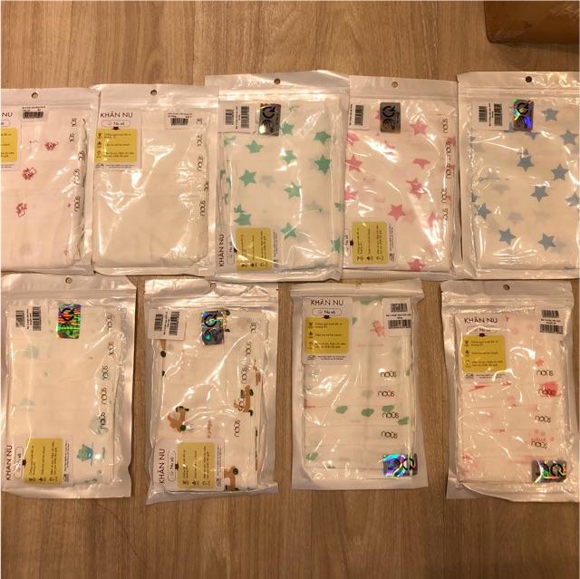 Set 5 khăn sữa Nous hình máy bay hồng