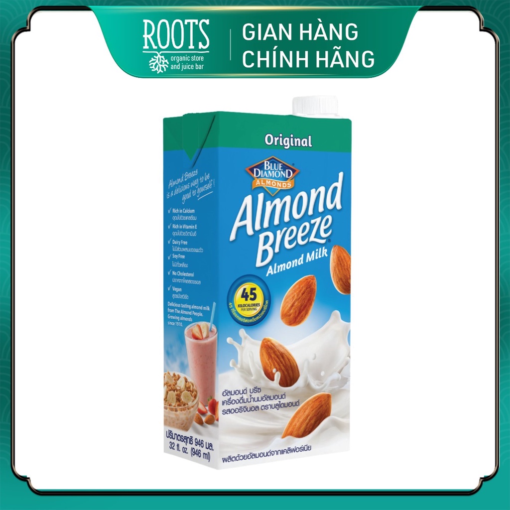 Sữa Hạnh Nhân, Almond Breeze, Almond Milk, Original