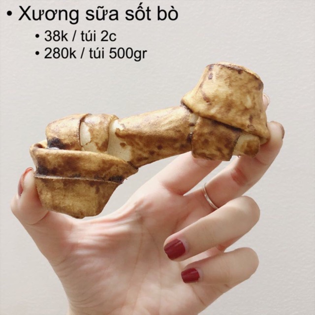 🐶Xương sữa tẩm sốt bò túi 500gram🐄