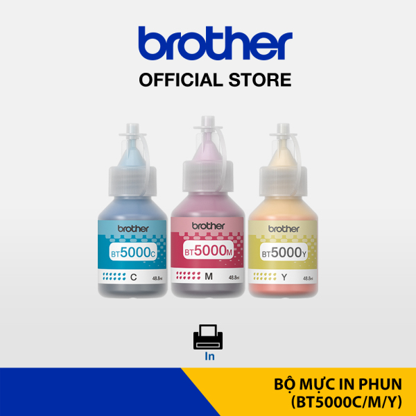 Bảng giá Bộ mực in phun Brother BT5000C/Y/M Phong Vũ