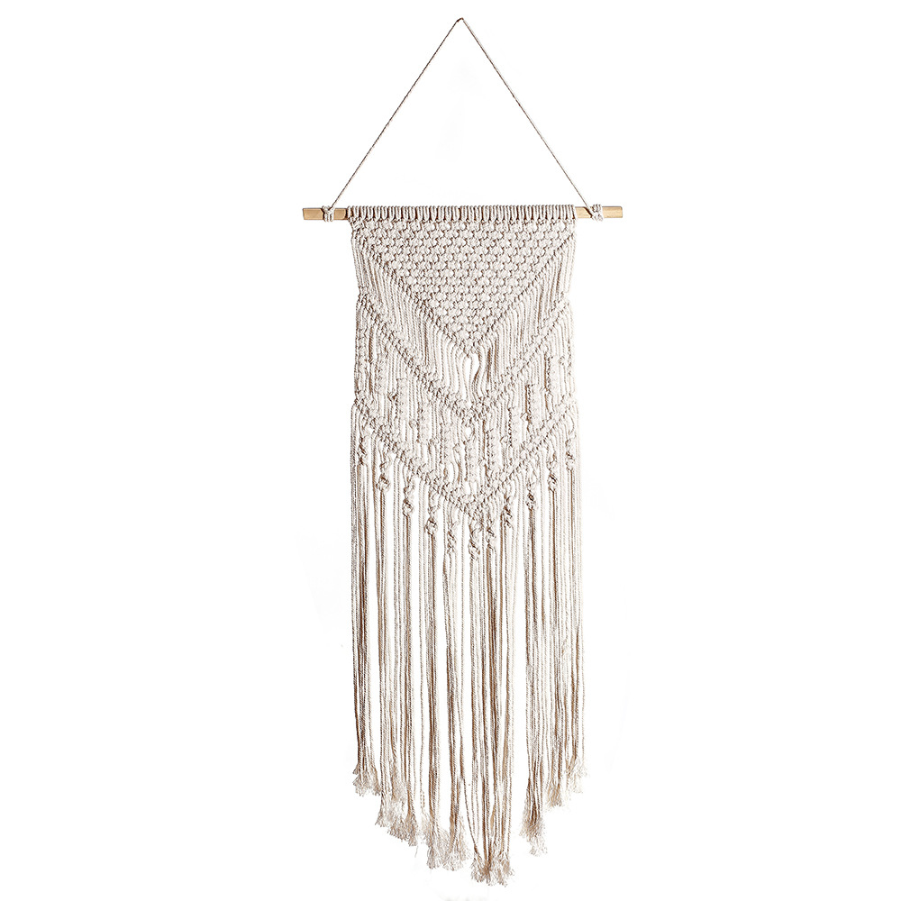 Mành Macrame treo tường, Macrame trang trí thắt mũi tên