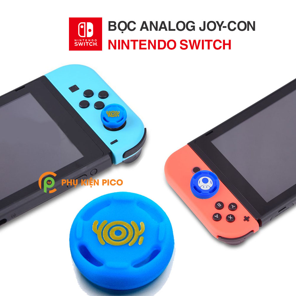 Bọc Analog Joy-con giành cho Nintendo Switch chất liệu silicon siêu bền giúp bảo vệ chống trơn trượt - 1 chiếc