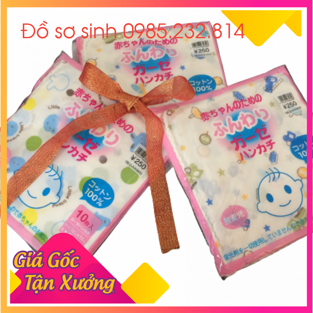 10 KHĂN SỮA HOA XUẤT NHẬT IN HÌNH