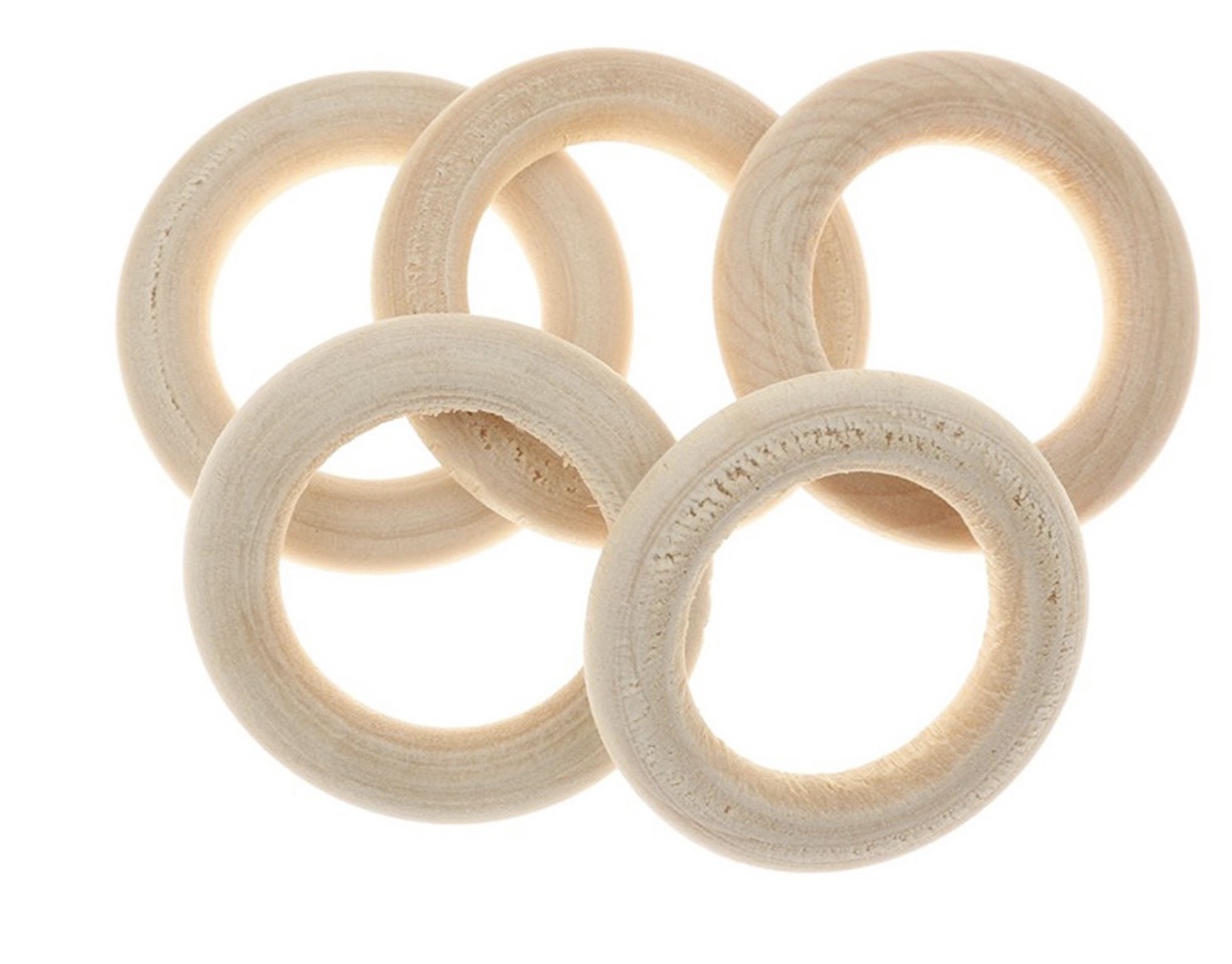 [HCM]5 cái lục lạc gỗ  trơn ( Kích thước 10mm)