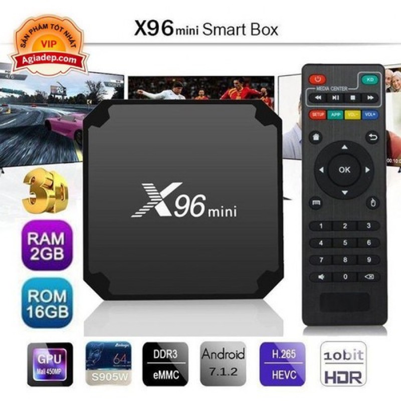 TV Box X96 mini 2G 16G Siêu mạnh siêu mượt Xem truyền hình phim online youtube