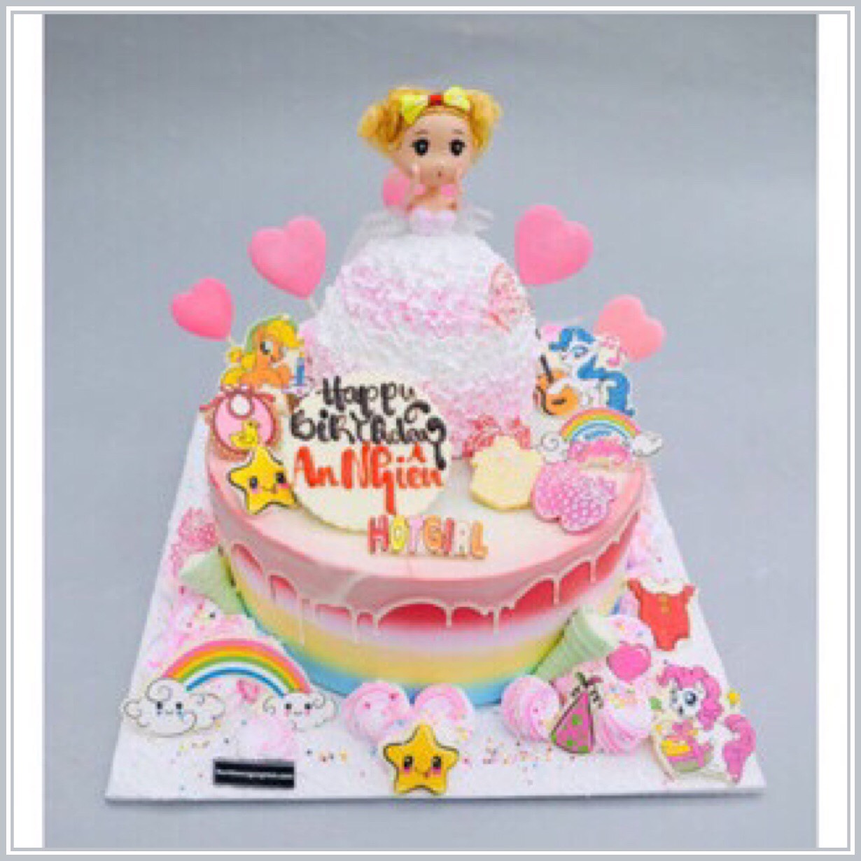[HCM]Búp bê mini 18cm trang trí bánh kem