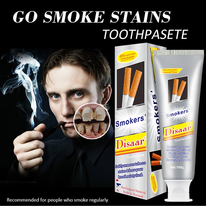 HCMKem đánh răng làm trắng răng Smokers Disaar dành cho người hút thuốc