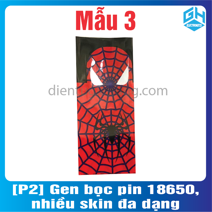 [COMBO 4 CÁI ] Gen bọc pin 18650, nhiều skin đa dạng
