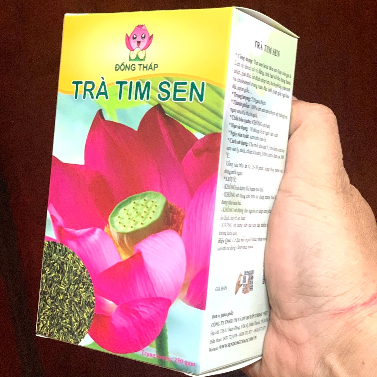 Trà Tim Sen Nguyên Chất( Đồng Tháp) Hộp 250gam
