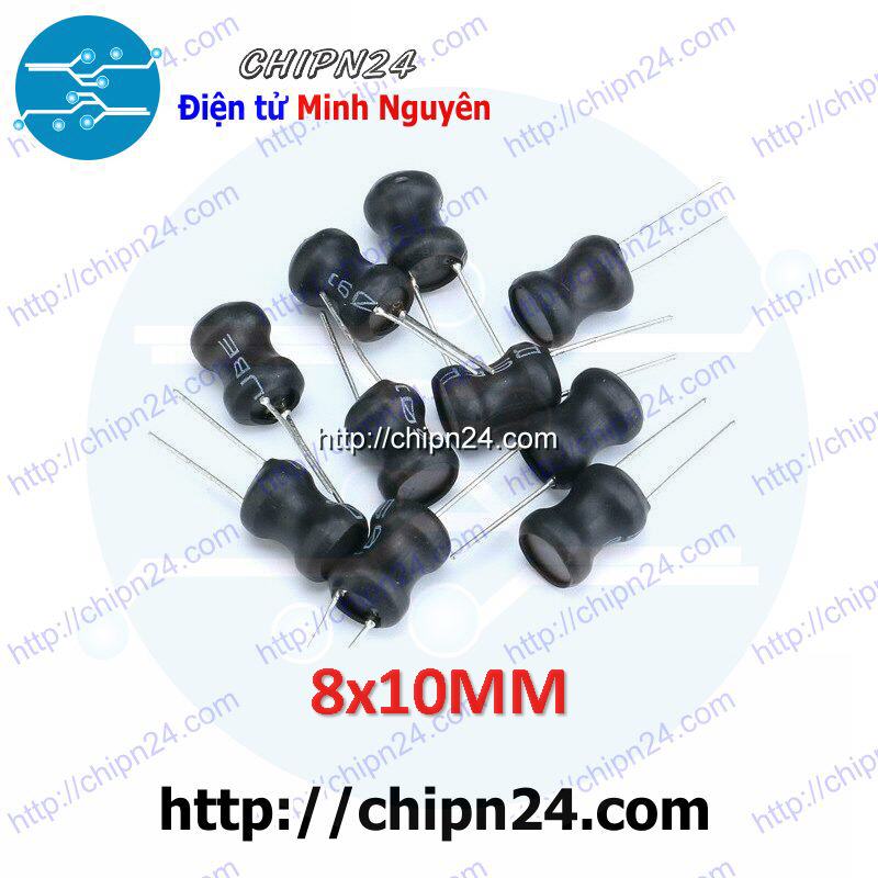 [4 cái] (K232) Cuộn cảm cắm 8x10mm 10MH (DIP 0810 10MH) - HH005412