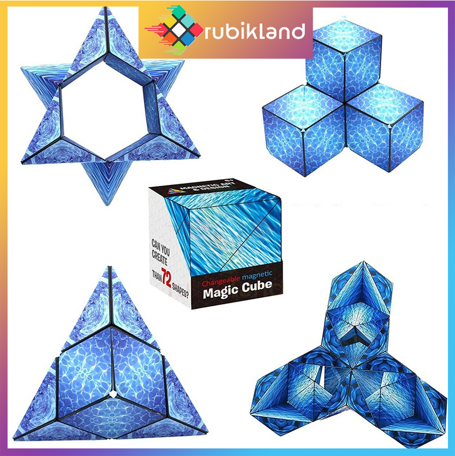 Khối Nam Châm Lắp Ráp Biến 72 Hình Galaxy Changeable Magnetic Magic Cube Rubik Biến Thể Xếp Hình Hình Học 3D