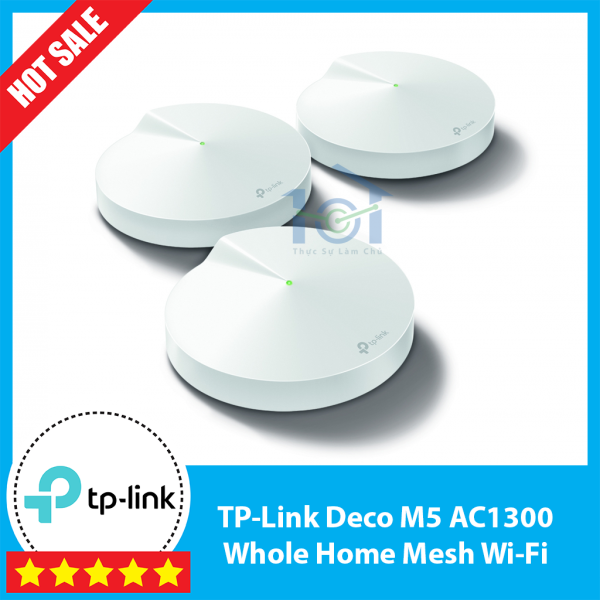 [Trả góp 0%]Bộ phát Wifi chuyên dụng Tp-Link Deco M5 Mesh - 1,2,3 pack chính hãng