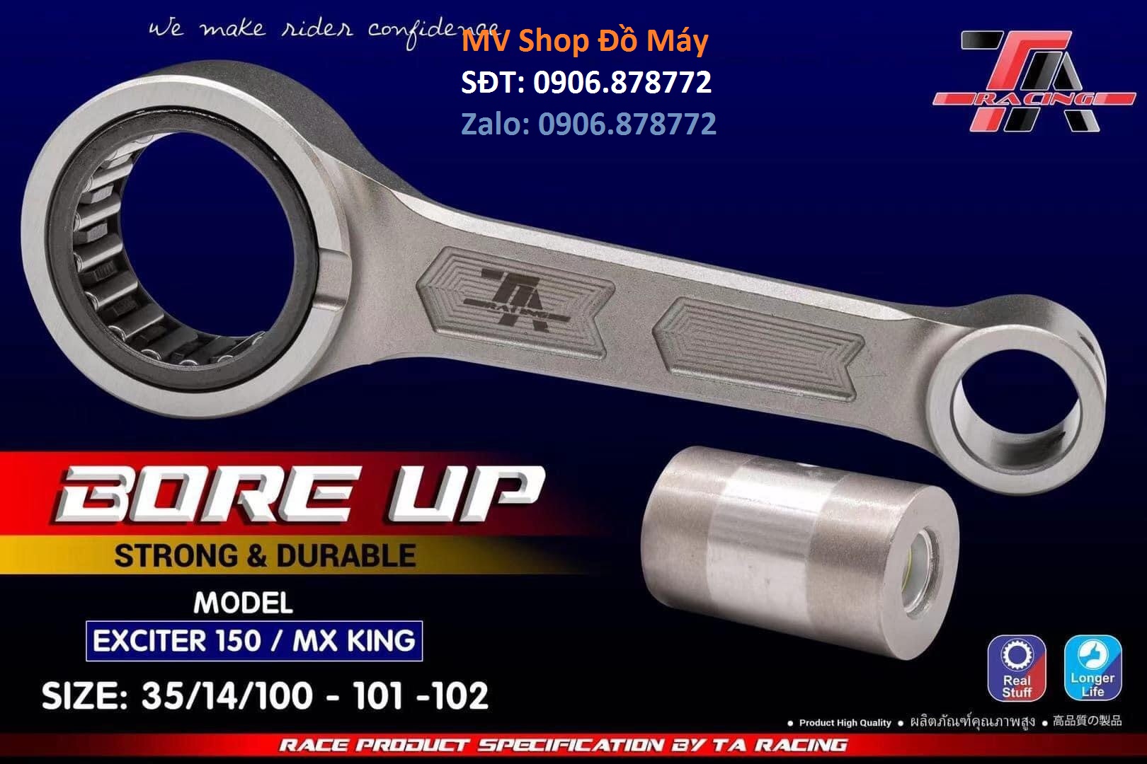 Tay dên ta cnc cho xe exciter135.4s.5s/ex150/ex155 vva/winner sonic/raider satria/vario click