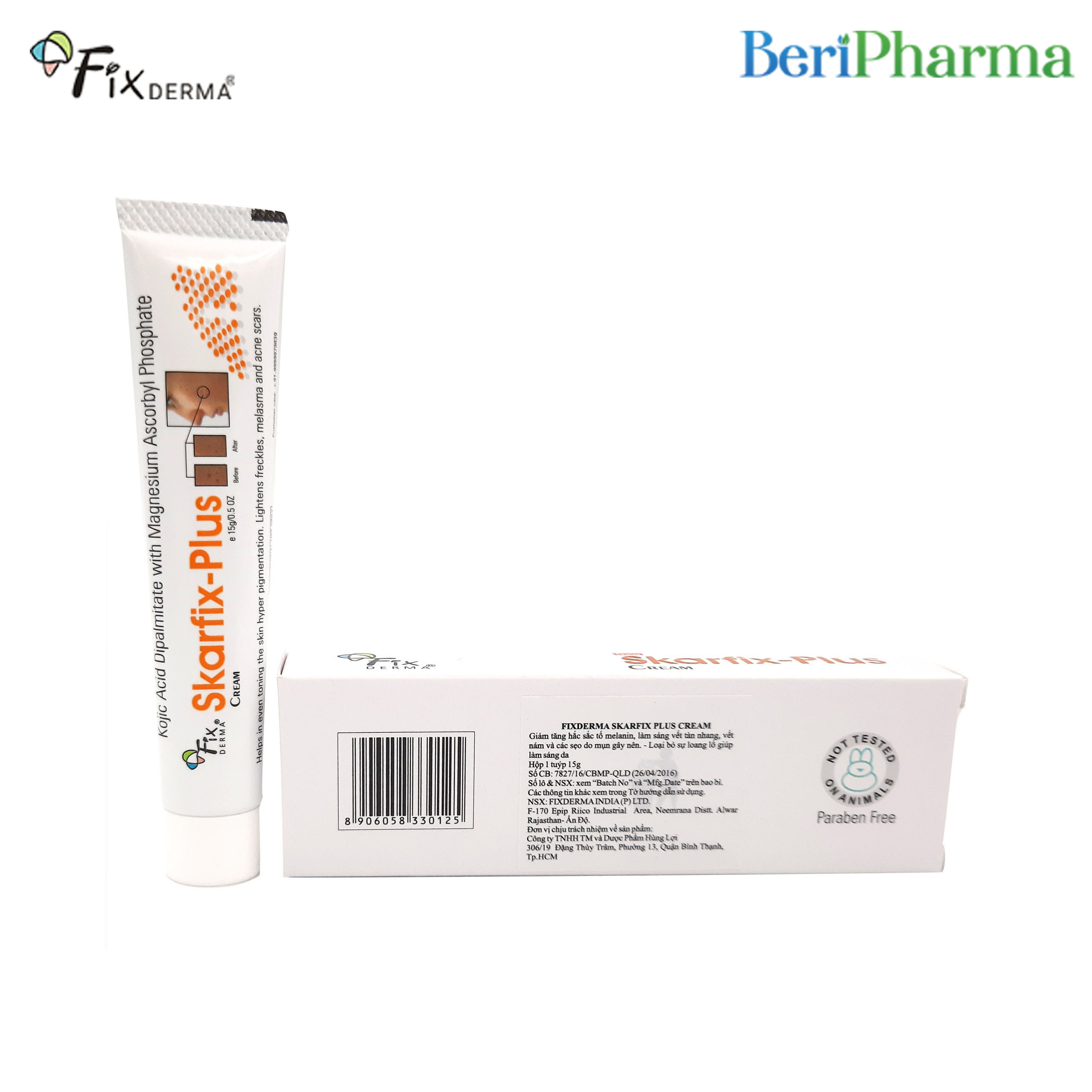 [HCM]Fixderma Kem Dưỡng Sáng Da Skarfix Plus Cream 15g