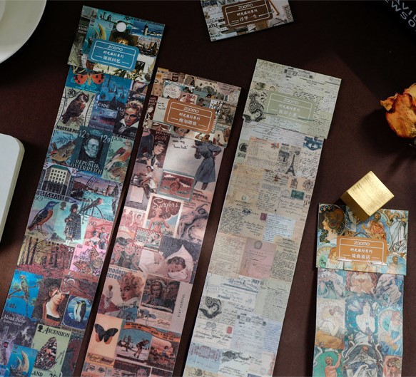 [HCM]Sticker Vintage trang trí Bujo Scrapbook - Be Tiny Stationery