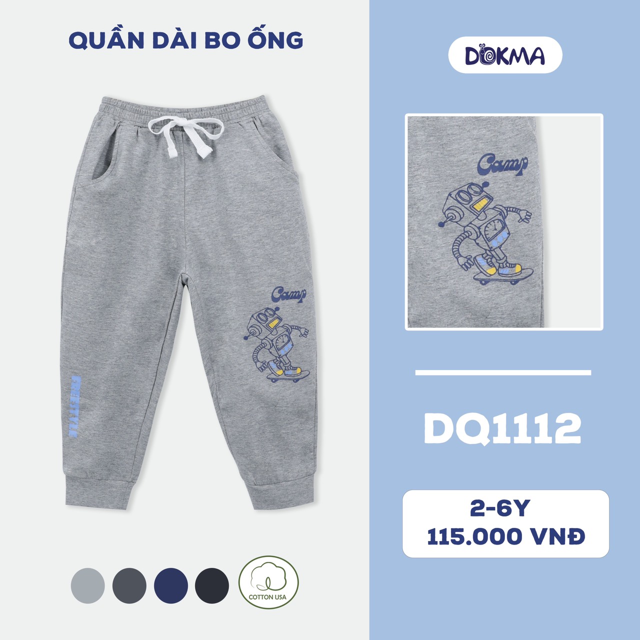 Quần dài bo ống Dokma DQ1112